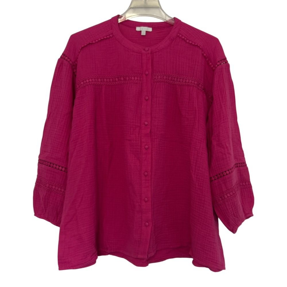 Johnny Was Calme Button-Up Blouse
